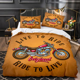 Load image into Gallery viewer, Motorcycle Pattern Bedding Set Quilt Cover Without Filler