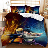 Charger l&#39;image dans la visionneuse de la galerie, Ensemble de literie Naruto Kakashi Sasuke Itachi Bijuu Housses de couette