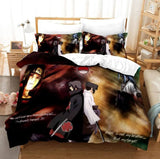 Load image into Gallery viewer, Naruto Kurama Akatsuki Cosplay Bedding Set Quilt Duvet Cover Bed Sets