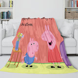 Load image into Gallery viewer, Peppa Pig Blanket Flannel Fleece Throw Cosplay Blanket Christmas Gift
