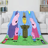 Charger l&#39;image dans la visionneuse de la galerie, Peppa Pig Couverture Flanelle Polaire Couverture Cosplay Couverture Enfants Présent