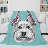 Load image into Gallery viewer, Pet Puppy Dogs Flannel Fleece Blanket Dunelm Bedding Quilt Blanket