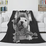 Carica l&#39;immagine nel visualizzatore Galleria, Pet Puppy Dogs Coperta in pile di flanella Coperta trapuntata per biancheria da letto Dunelm