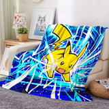 Load image into Gallery viewer, Pikachu Pattern Blanket Flannel Throw Room Decoration