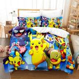 Carica l&#39;immagine nel visualizzatore Galleria, Set di biancheria da letto Pokemon Pikachu Copripiumini Set da letto