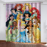 Load image into Gallery viewer, Princess Snow White Curtains Blackout Window Treatments Drapes Room Decor