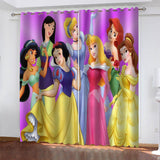 Load image into Gallery viewer, Princess Snow White Curtains Blackout Window Treatments Drapes Room Decor