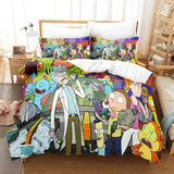 Load image into Gallery viewer, Rick and Morty Cosplay Kids Bedding Set Quilt Covers