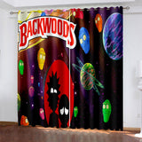 Load image into Gallery viewer, Rick and Morty Curtains Blackout Window Drapes