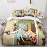 Carica l&#39;immagine nel visualizzatore Galleria, Set biancheria da letto Rick and Morty Stagione 5 Set biancheria da letto Copripiumino trapuntato