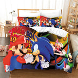 Load image into Gallery viewer, Sonic Pattern Bedding Set Quilt Cover Without Filler