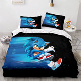 Laden Sie das Bild in den Galerie-Viewer, Sonic The Hedgehog Cosplay Kinderbettwäscheset Quilt Bettbezug Bettsets