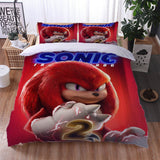 Carica l&#39;immagine nel visualizzatore Galleria, Set di biancheria da letto Sonic the Hedgehog 2 Set copripiumino trapuntato cosplay