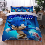 Carica l&#39;immagine nel visualizzatore Galleria, Sonic the Hedgehog 2 Set biancheria da letto Copripiumino trapuntato Set lenzuola