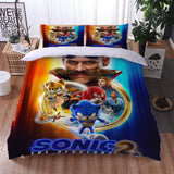 Carica l&#39;immagine nel visualizzatore Galleria, Sonic the Hedgehog 2 Set biancheria da letto Copripiumino trapuntato Set lenzuola