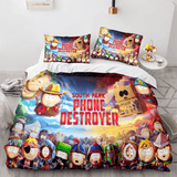 Laden Sie das Bild in den Galerie-Viewer, South Park Phone Destroyer Bettwäsche-Set, Steppdecke, Bettbezug, Bettwäsche-Sets