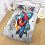 Charger l&#39;image dans la visionneuse de la galerie, Parure de lit Spider-Man Quilt Cosplay Housse de couette Ensembles de draps