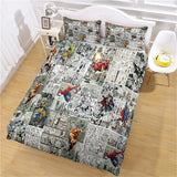 Charger l&#39;image dans la visionneuse de la galerie, Parure de lit Spider-Man Quilt Cosplay Housse de couette Ensembles de draps