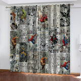 Load image into Gallery viewer, Comics Spider-Man Curtains Pattern Blackout Window Drapes