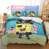 Laden Sie das Bild in den Galerie-Viewer, SpongeBob Schwammkopf Kinderbettwäsche-Set UK Bettbezug Bettsets