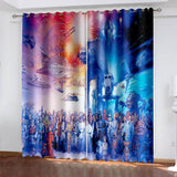 Load image into Gallery viewer, Star Wars Curtains Pattern Blackout Window Drapes