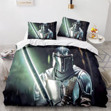 Charger l&#39;image dans la visionneuse de la galerie, Star Wars The Book of Boba Fett Parure de lit Trailer Stills Housse de couette