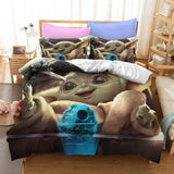 Laden Sie das Bild in den Galerie-Viewer, Star Wars The Mandalorian Baby Yoda Bettwäsche-Set Bettbezüge Bett-Sets