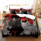 Laden Sie das Bild in den Galerie-Viewer, Stephen King&#39;s It Joker Cosplay Bettwäsche-Set Quilt Bettbezug Bett-Sets