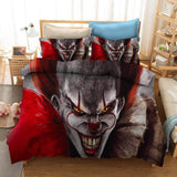 Laden Sie das Bild in den Galerie-Viewer, Stephen King&#39;s It Pennywise Joker Cosplay Bettwäsche-Set Bettbezug-Sets