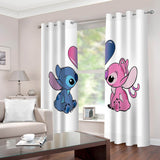 Load image into Gallery viewer, Stitch Angel Curtains Pattern Blackout Window Drapes
