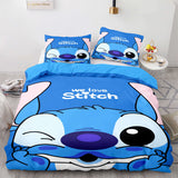 Load image into Gallery viewer, Stitch and Scrump Bedding Set Cosplay Quilt Duvet Cover Bed Sets