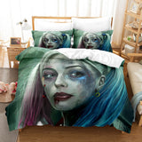 Laden Sie das Bild in den Galerie-Viewer, Suicide Squad Harley Quinn Cosplay UK Bettwäsche-Set Bettbezug Bett-Sets