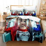 Laden Sie das Bild in den Galerie-Viewer, Suicide Squad Harley Quinn Cosplay UK Bettwäsche-Set Bettbezug Bett-Sets