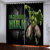 Load image into Gallery viewer, Superhero Hulk Pattern Curtains Blackout Window Drapes