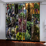 Load image into Gallery viewer, Superhero Hulk Pattern Curtains Blackout Window Drapes