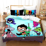 Laden Sie das Bild in den Galerie-Viewer, Teen Titans Go UK Bettwäsche-Set Bettbezug ohne Füllstoff