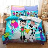 Laden Sie das Bild in den Galerie-Viewer, Teen Titans Go UK Bettwäsche-Set Bettbezug ohne Füllstoff