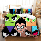 Laden Sie das Bild in den Galerie-Viewer, Teen Titans Go UK Bettwäsche-Set Bettbezug ohne Füllstoff