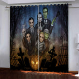 Load image into Gallery viewer, The Addams Family Pattern Curtains Blackout Window Drapes