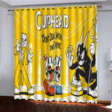 Load image into Gallery viewer, The Cuphead Show Curtains Pattern Blackout Window Drapes