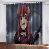 Load image into Gallery viewer, The Demon Girl Next Door Curtains Blackout Cosplay Window Drapes