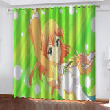 Load image into Gallery viewer, The Demon Girl Next Door Curtains Blackout Cosplay Window Drapes