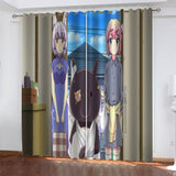 Load image into Gallery viewer, The Demon Girl Next Door Curtains Blackout Cosplay Window Drapes