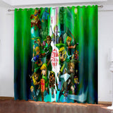 Load image into Gallery viewer, The Legend of Zelda Curtains  Pattern Blackout Window Drapes