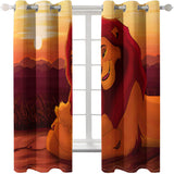 Load image into Gallery viewer, The Lion King Curtains Cosplay Blackout Window Treatments Drapes