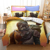 Load image into Gallery viewer, The Mandalorian Baby Yoda Cosplay Bedding Quilt Covers