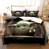 Load image into Gallery viewer, Baby Yoda Kids Bedding Set Duvet Cover Bed Sets