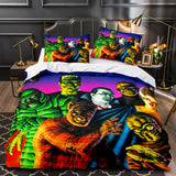 Carica l&#39;immagine nel visualizzatore Galleria, Cartoon The Monster Squad Set di biancheria da letto Copripiumino trapuntato Set di biancheria da letto