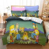 Carica l&#39;immagine nel visualizzatore Galleria, Set biancheria da letto per bambini The Simpsons Set di lenzuola copripiumino trapuntato