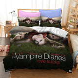 Carica l&#39;immagine nel visualizzatore Galleria, Set biancheria da letto The Vampire Diaries Set copripiumino